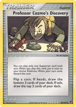 Carte Pokémon Peu commune La découverte du Professeur Kosmo 90/107 de la série Ex Deoxys