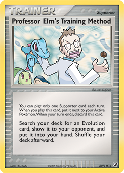 Professor Elm's Training Method 89/115 Pokémon card from Ex Unseen Forces for sale at best price