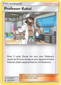 Professor Kukui 128/149 Pokémon card from Sun & Moon for sale at best price