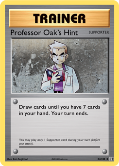 Professor Oak's Hint 84/108 Pokémon card from Evolutions for sale at best price