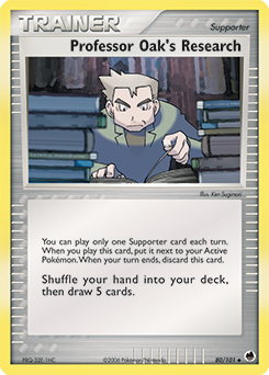 Professor Oak's Research 80/101 Pokémon card from Ex Dragon Frontiers for sale at best price