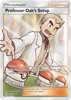 Professor Oak's Setup 233/236 Pokémon card from Cosmic Eclipse for sale at best price