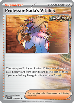 Professor Sada's Vitality 170/182 Pokémon card from Paradox Rift for sale at best price