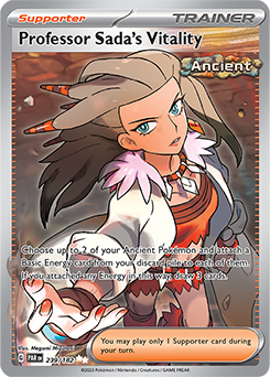 Professor Sada's Vitality 239/182 Pokémon card from Paradox Rift for sale at best price