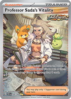 Professor Sada's Vitality 256/182 Pokémon card from Paradox Rift for sale at best price