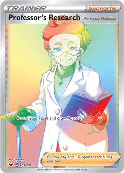 Professor's Research 209/202 Pokémon card from Sword & Shield for sale at best price