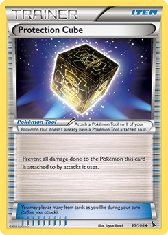 Uncommon Pokémon card Protection Cube 95/106 from Flashfire expansion