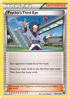 Uncommon Pokémon card Psychic's Third Eye 108/122 from Breakpoint expansion