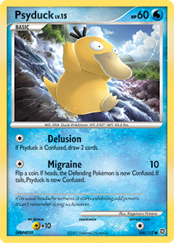 Psyduck 100/132 Pokémon card from Secret Wonders for sale at best price