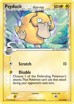 Psyduck 81/110 Pokémon card from Ex Holon Phantoms for sale at best price