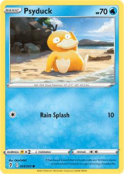 Common Pokémon card Psyduck 24/203 from Evolving Skies expansion