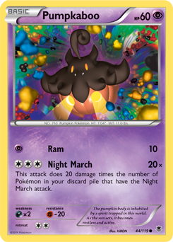Pumpkaboo 44/119 Pokémon card from Phantom Forces for sale at best price