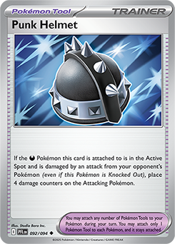 Uncommon Pokémon card Punk Helmet 92/94 from Phantasmal Flames expansion
