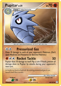 Pupitar 59/123 Pokémon card from Mysterious Treasures for sale at best price