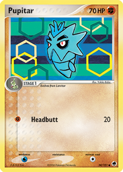 Pupitar 58/101 Pokémon card from Ex Dragon Frontiers for sale at best price