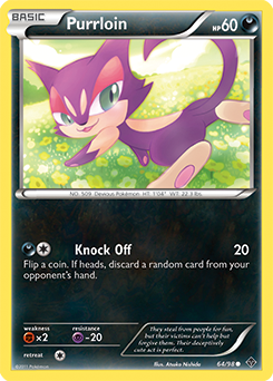Purrloin 64/98 Pokémon card from Emerging Powers for sale at best price