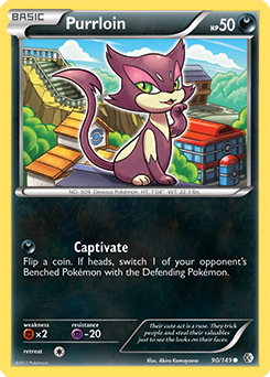 Purrloin 90/149 Pokémon card from Boundaries Crossed for sale at best price
