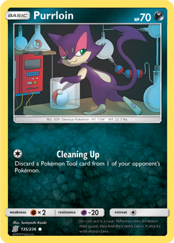 Purrloin 135/236 Pokémon card from Unified Minds for sale at best price