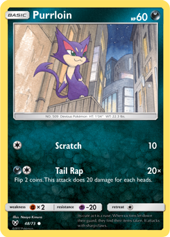 Purrloin 48/73 Pokémon card from Shining Legends for sale at best price