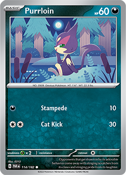 Purrloin 114/182 Pokémon card from Paradox Rift for sale at best price