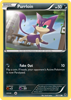 Purrloin 56/119 Pokémon card from Phantom Forces for sale at best price