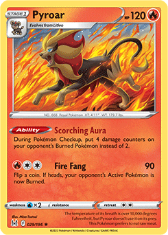 Pyroar 029/196 Pokémon card from Lost Origin for sale at best price