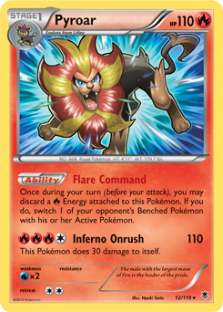 Pyroar 12/119 Pokémon card from Phantom Forces for sale at best price