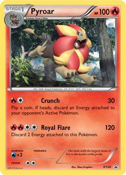 Promo Pokémon card Pyroar XY26 from XY Promos expansion