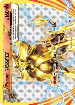 Turbo Pokémon card Pyroar BREAK 24/114 from Steam Siege expansion