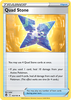 Uncommon Pokémon card Quad Stone 163/195 from Silver Tempest expansion