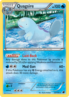 Quagsire 22/116 Pokémon card from Plasma Freeze for sale at best price