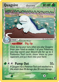 Quagsire 21/101 Pokémon card from Ex Dragon Frontiers for sale at best price