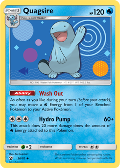 Quagsire 26/70 Pokémon card from Dragon Majesty for sale at best price