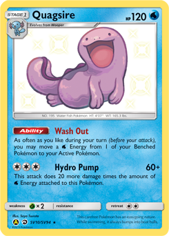 Shining Pokémon Pokémon card Quagsire SV10/SV94 from Hidden Fates expansion