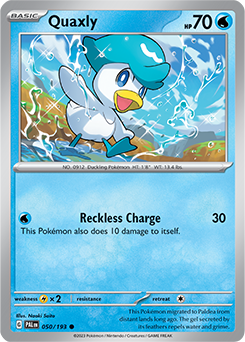 Quaxly 050/193 Pokémon card from Paldea Evolved for sale at best price