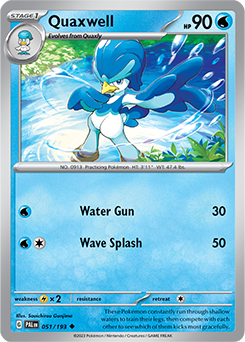 Quaxwell 051/193 Pokémon card from Paldea Evolved for sale at best price