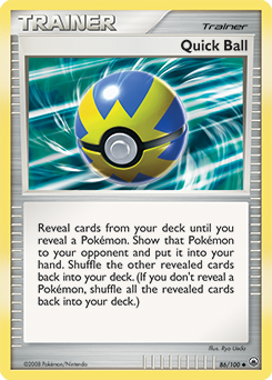 Quick Ball 86/100 Pokémon card from Majestic Dawn for sale at best price