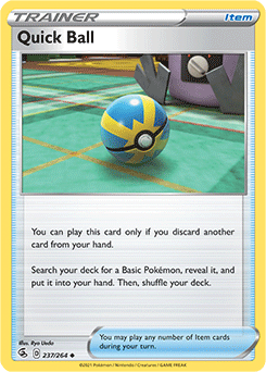 Quick Ball 237/264 Pokémon card from Fusion Strike for sale at best price