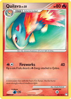 Quilava 60/123 Pokémon card from Mysterious Treasures for sale at best price