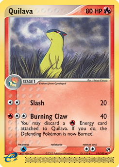 Carte Pokémon Peu commune Feurisson 51/100 de la série Ex Tempête de Sable
