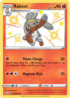 Raboot SV016/SV122 Pokémon card from Shining Fates for sale at best price