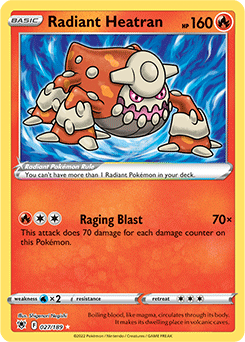 Radiant Heatran 027/189 Pokémon card from Astral Radiance for sale at best price