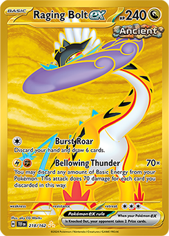 Raging Bolt ex 218/162 Pokémon card from Temporal Forces for sale at best price