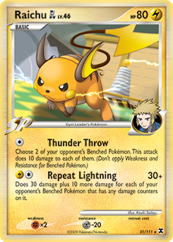 Raichu 31/111 Pokémon card from Rising Rivals for sale at best price