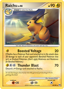 Carte Pokémon Raichu 27/99 de la série Arceus en vente au meilleur prix