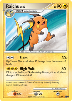 Raichu 3/17 Pokémon card from POP 9 for sale at best price