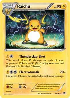 Raichu 49/162 Pokémon card from Breakthrough for sale at best price