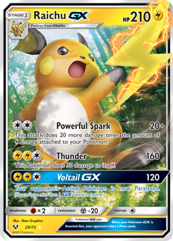 Raichu GX 29/73 Pokémon card from Shining Legends for sale at best price