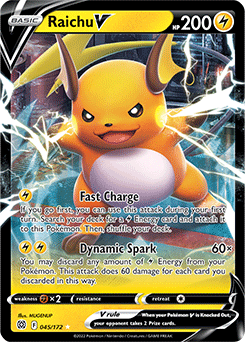 Raichu V 045/172 Pokémon card from Brilliant Stars for sale at best price