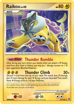Raikou 16/132 Pokémon card from Secret Wonders for sale at best price